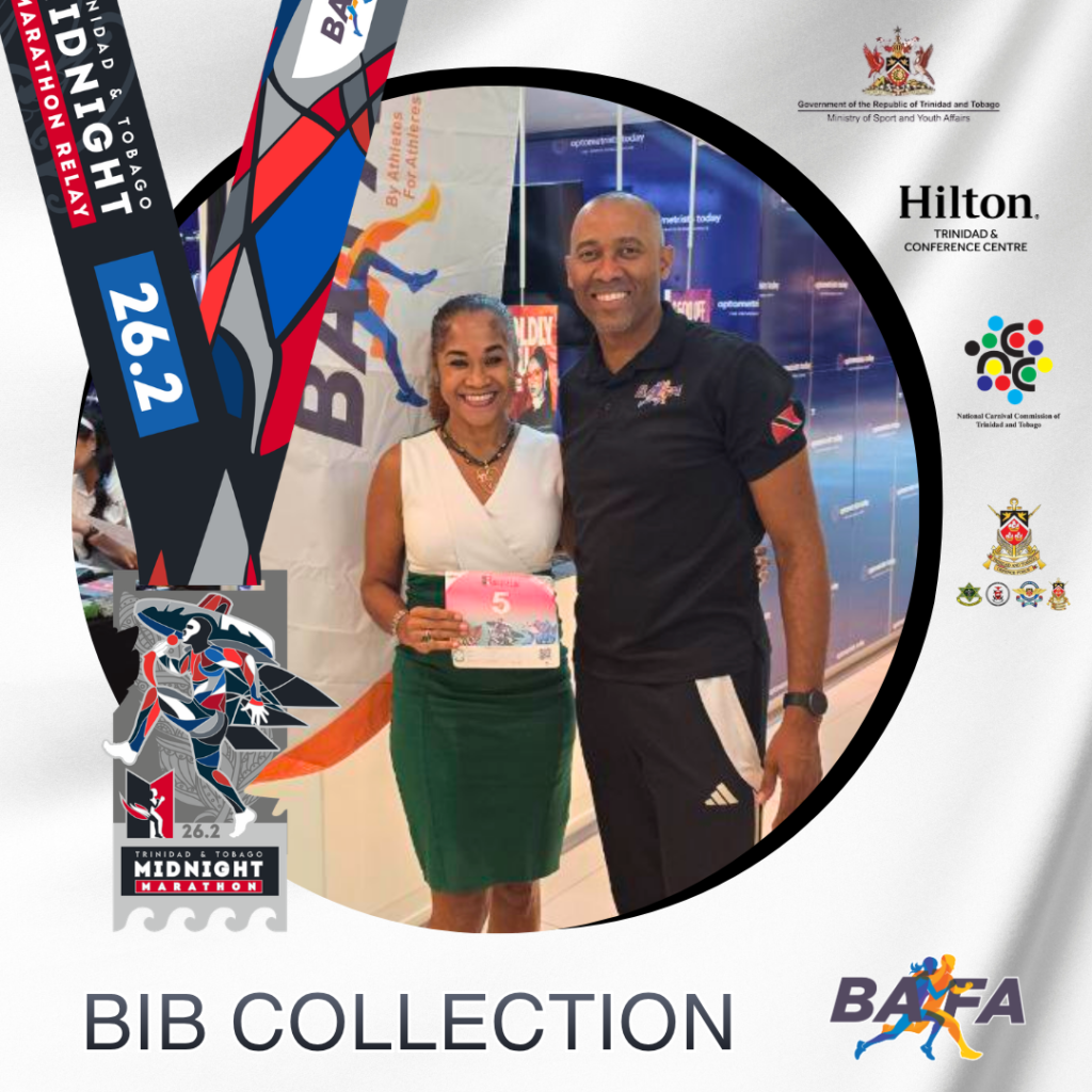 Bib Collection Bib Collection for The Trinidad & Tobago Midnight Marathon 2026 ...
